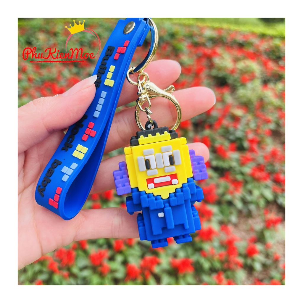 Móc chìa khóa minion làm bằng cao su cao cấp chống bẩn, móc khóa đáng yêu dễ thương 4 mẫu lựa chọn made by PhuKienMoe