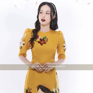 Áo dài cách tân nữ von hình in pa08