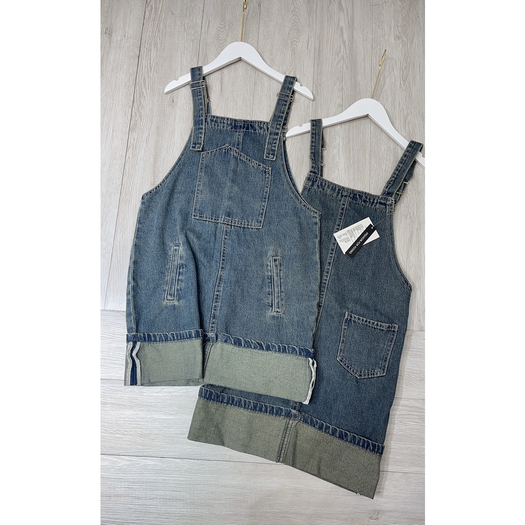 Váy yếm bò dáng ngắn xanh phối Jullie.De' Clothing