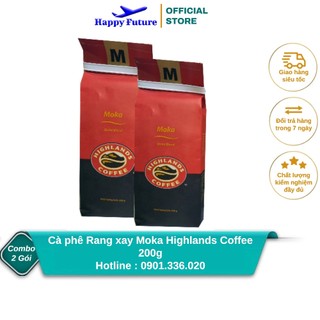 Cà phê Rang xay Moka Highlands Coffee 200g