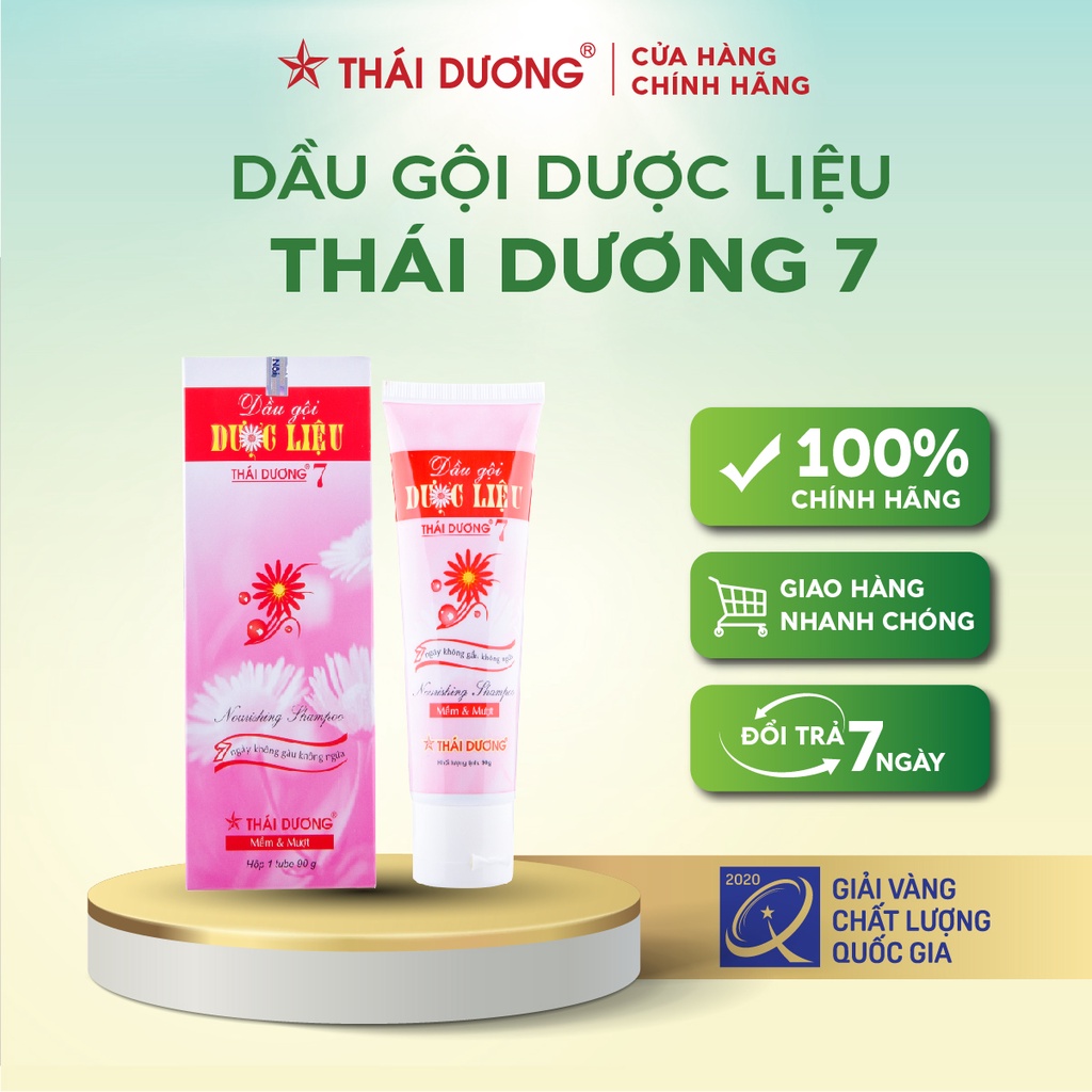 Dầu gội dược liệu Thái Dương 7 90g - Sao Thái Dương