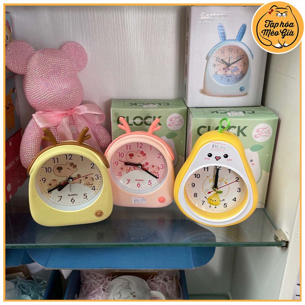 🌺Đồng Hồ Báo Thức Để Bàn Hoạt Hình Dễ Thương Đồng Hồ Để Bàn Mini🌺