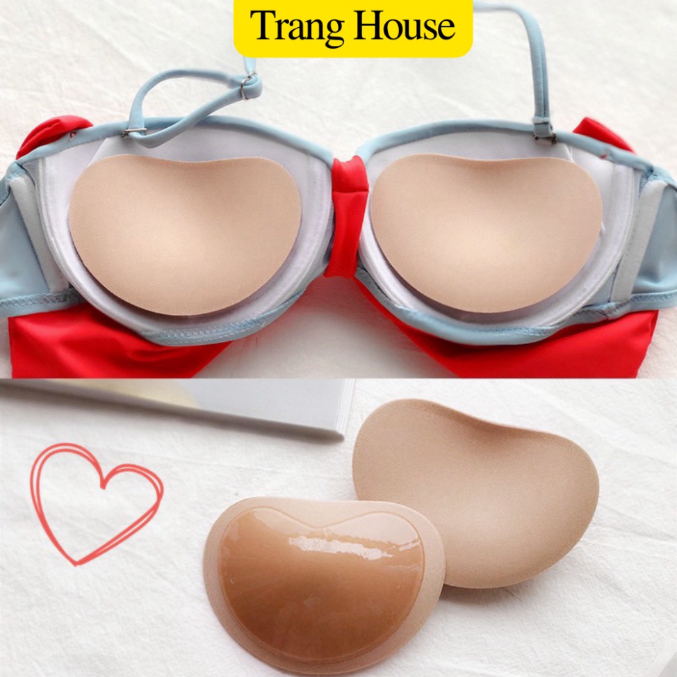 Đôi Miếng Dán Đệm Nâng Ngực , Siêu Đẩy Tạo Khe  - Đệm Dán Hình Tim - TRANG HOUSE