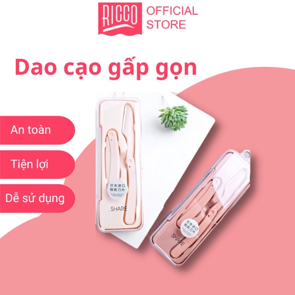 Dao cạo lông mày dạng gấp - RICCO
