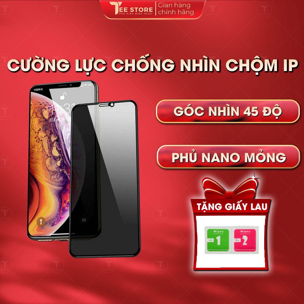 Kính cường lực chống nhìn trộm cho điện thoại iphone - KCLCNTIP