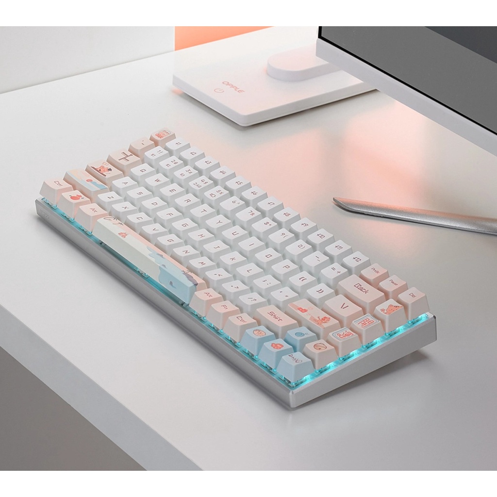 Bàn phím cơ Rapoo MT510 Pro White Milk