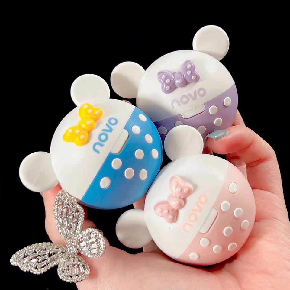 Mặt Nạ Môi Dưỡng Ẩm Tẩy Tế Bào Chết Không Màu Trong Suốt Novo hình gấu cực dễ thương