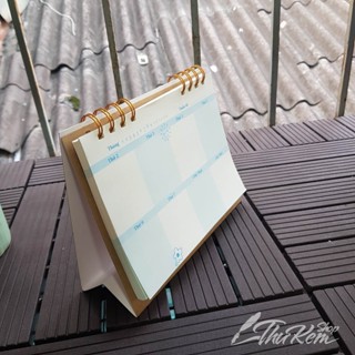Sổ kế hoạch để bàn Weekly Planner lò xo ngang WIK- BlueAngel - không ghi năm
