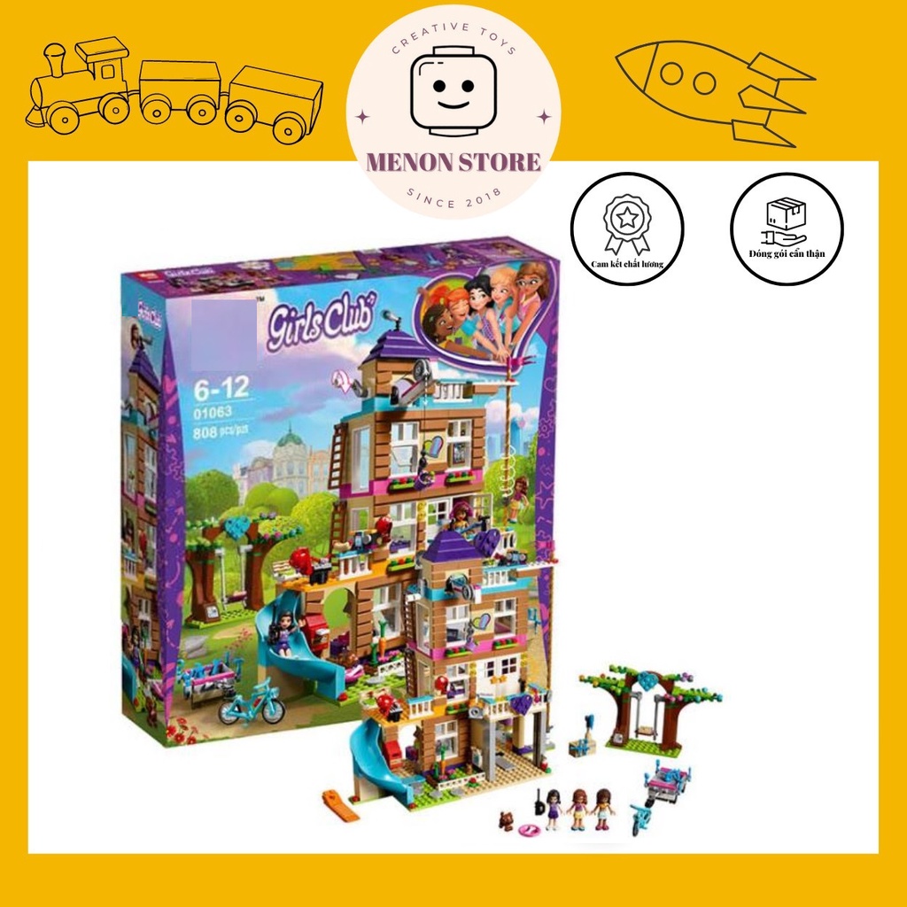 Đồ chơi lắp ráp Friends 3012 41340 01063 Mô hình Friendship House Ngôi nhà tình bạn (NonLego)