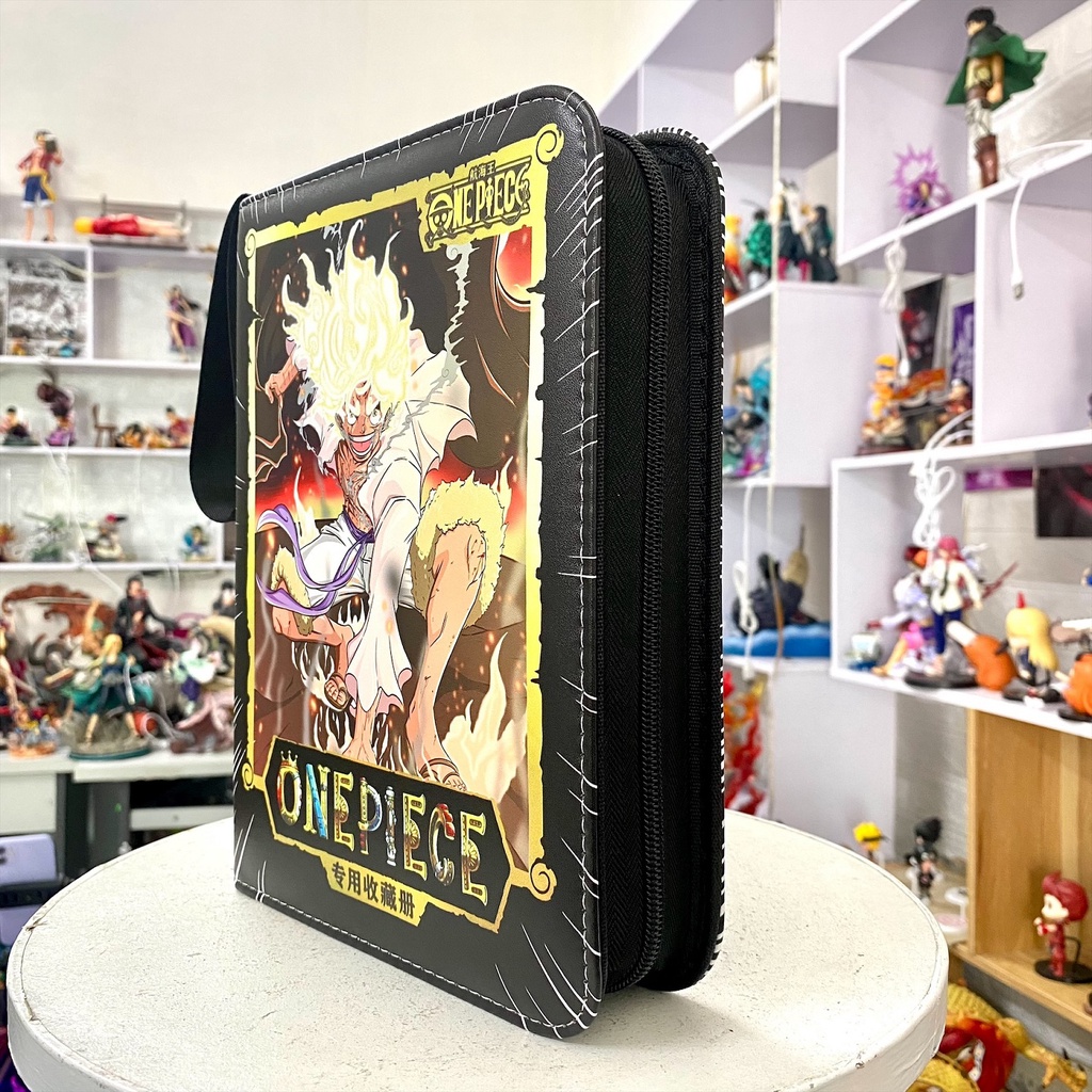 Sổ Da Sưu Tầm Thẻ Nhân Phẩm 400 Ô Naruto, One Piece Siêu Đẹp