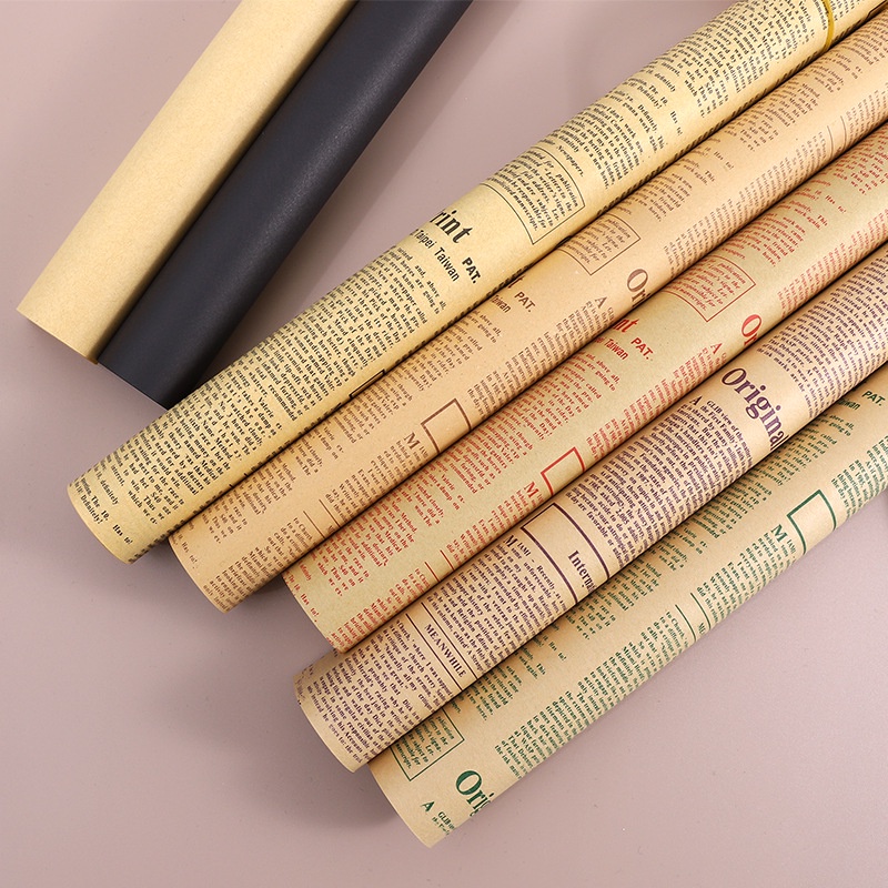 Giấy gói hoa, gói quà kraft, xi măng retro vintage cực chất ❤️ 70*50 cm