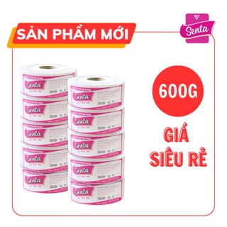 COMBO 10 GIẤY VỆ SINH CUỘN LỚN SENTA 600G CẢI TIẾN MỚI ( 2 LỚP )