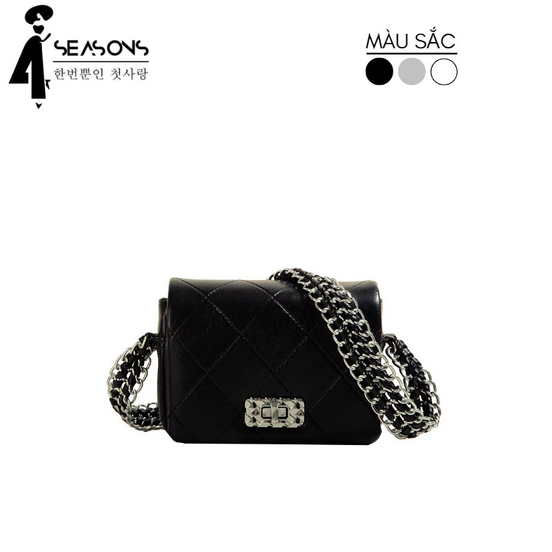 TÚI XÁCH NỮ ĐEO VAI DÂY ĐAN KIM LOẠI THỜI TRANG M1005 - 4 Seasons Style