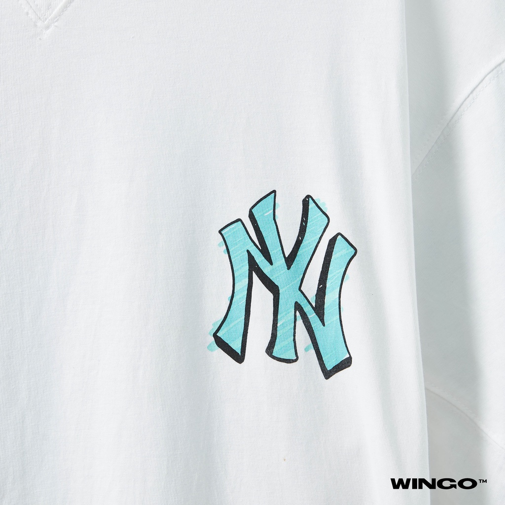 MLB Thin Ball Back Logo White T Shirt