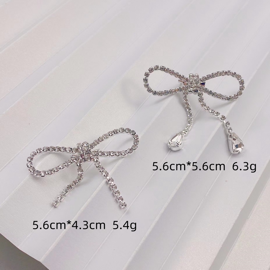 Trâm Cài Áo Hình Nơ Đính Ngọc Trai Dáng Dài 14 Kiểu Thời Trang