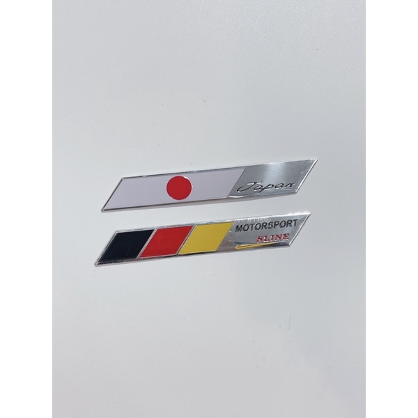 Tem nhôm cờ các quốc giá size 9.8x1.5cm có sẵn keo mặt sau, dán trang trí xe máy oto…