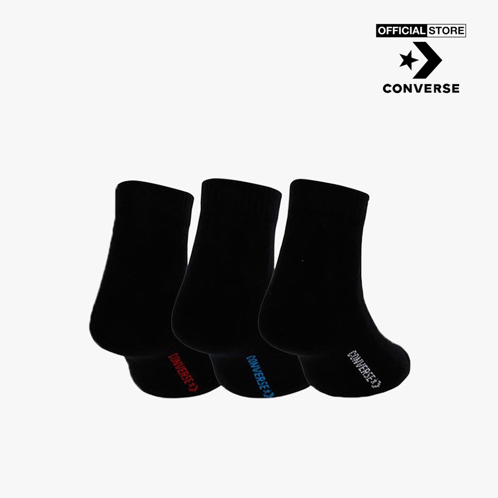 CONVERSE - Pack 3 vớ cổ cao unisex Ankle MA881-3B-0000_BLACK