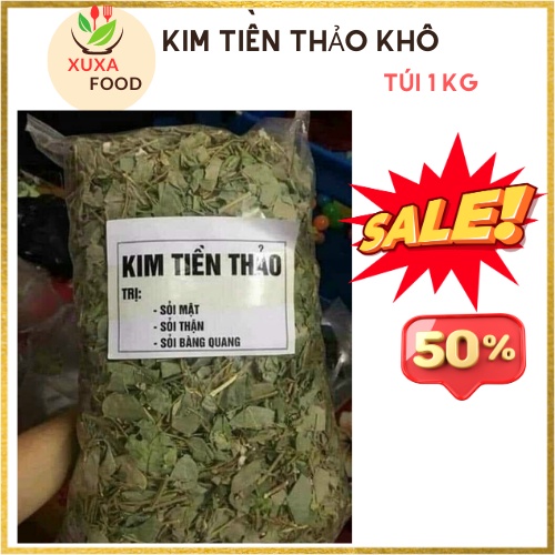 Cây kim tiền thảo phơi khô~túi 1kg,hỗ trợ sỏi mật,sỏi thận,lợi tiểu,Xuxa_food
