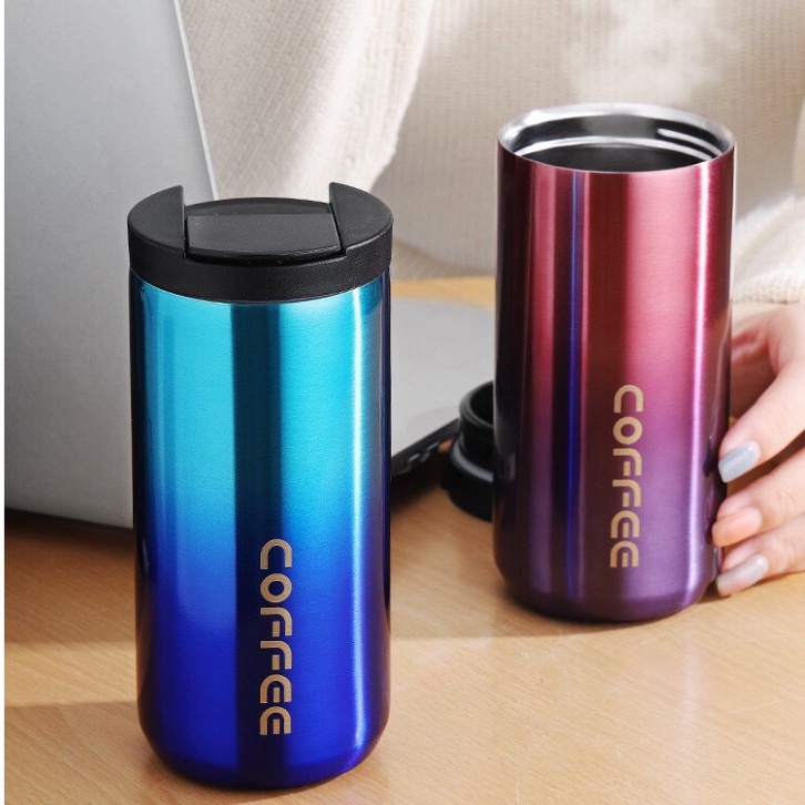 Bình Giữ Nhiệt Coffe 550ml Bằng Thép Không Gỉ, Cốc Giữ nhiệt Nóng Lạnh Sâu Cà Phê Cao Cấp