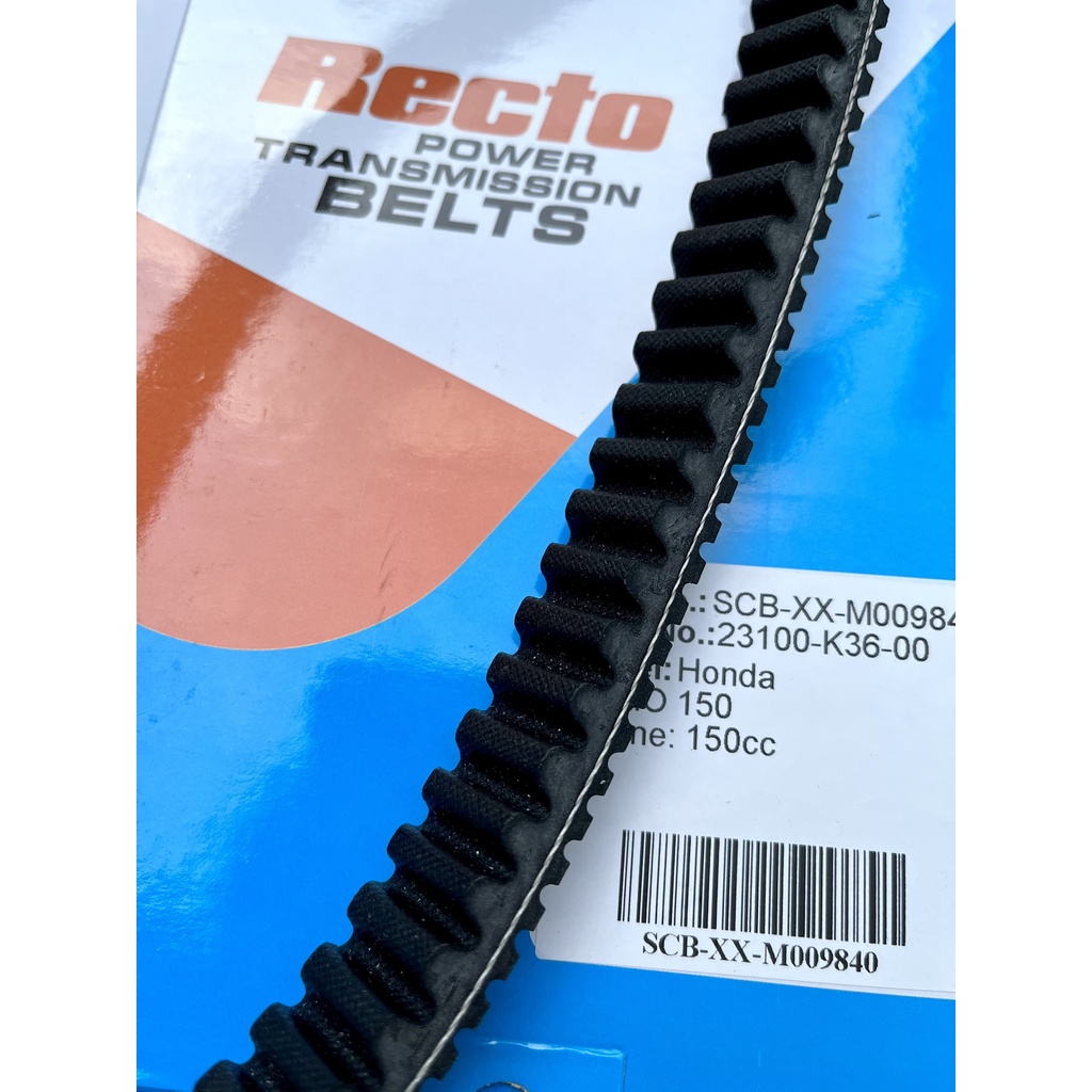 Dây Curoa Recto 2 mặt chính hãng cho xe Honda Click 150, Airblade 150, Vario 150