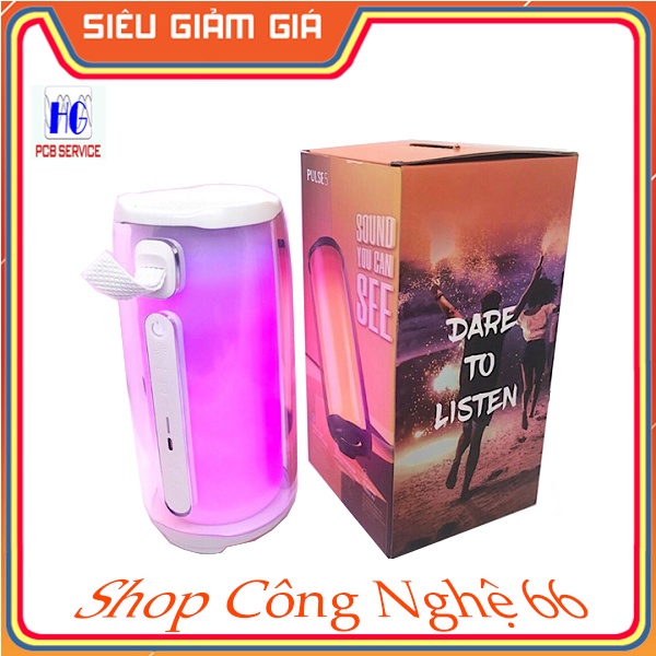 Loa đổi màu bluetooth PLUSE 5 Full Led 360 Độ, Có cổng 3.5 kết nối máy tính, có Đèn led theo nhạc ( bảo hành 6 tháng )