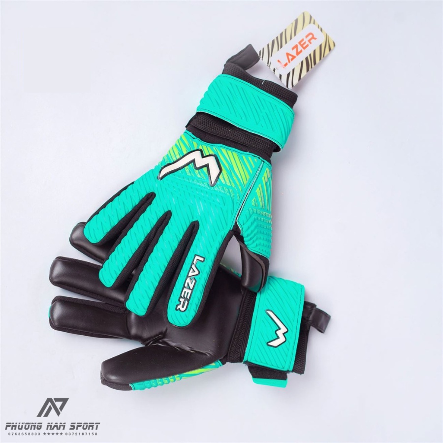 Găng Tay Thủ Môn Wika Lezer Chính Hãng, Bao Tay Thủ Môn Có Xương Trợ Lực Bảo Vệ Ngón Tay Full Size 8 9 10