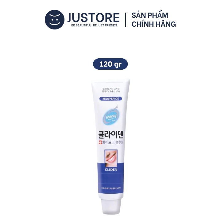Kem Đánh Răng Perioe Cliden Whitening Solution Trắng Răng Chuyên Biệt 120g