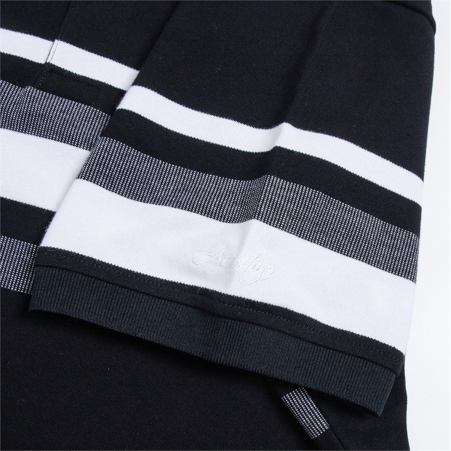 [MỚI] Áo polo ngắn tay ARISTINO phom Slim fit ôm nhẹ, họa tiết kẻ thân trước nam tính, lịch lãm -  APS119S3