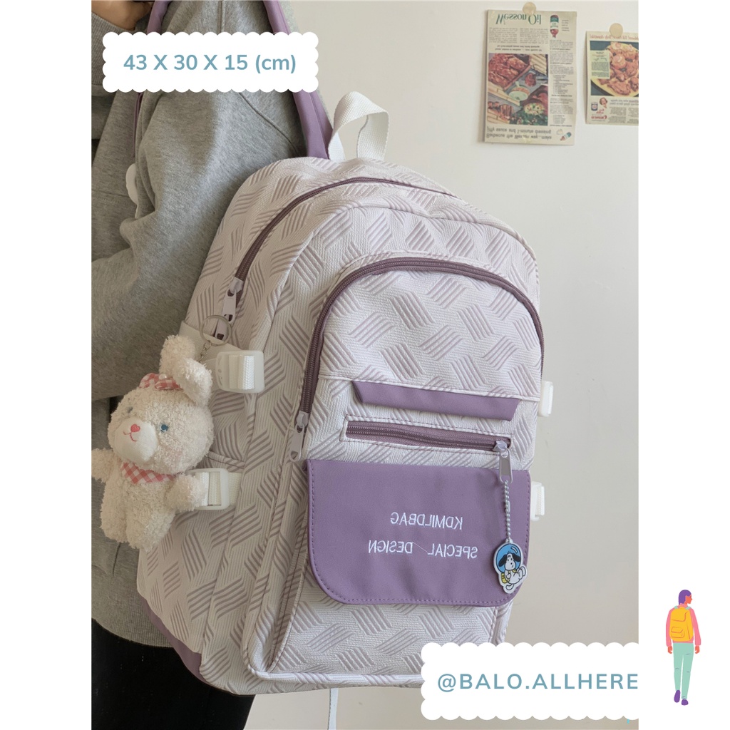 Balo Đi Học Không Thấm Nước