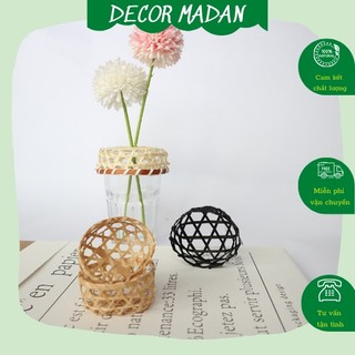 Giỏ tre mini đa năng phụ kiện trang trí bánh, đồ decor mini, chụp ảnh- MADAN