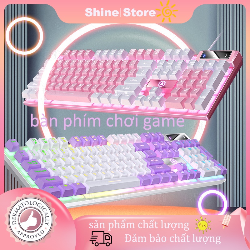 Bàn Phím Máy Tính Gaming Có Dây ，Bàn phím trò chơi máy tính thể thao điện tử cảm giác cơ học, phím ngoại hình nhiều màu