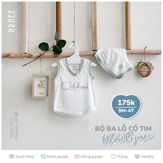 Bộ ba lỗ HRNEE vải sợi sồi Modal