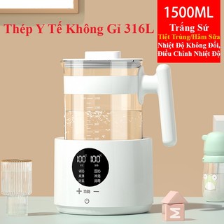 Bình đun nước pha sữa , máy đun nước đa năng, hâm nước pha sữa, điều chỉnh nhiệt độ, giữ nhiệt hanokids