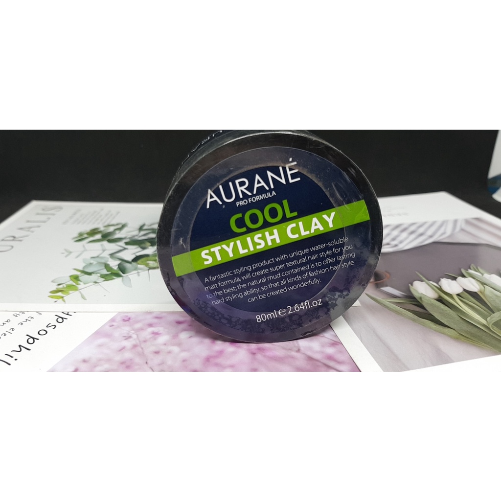 Sáp Vuốt Tóc Aurane Cool Stylish Clay 80ml , Tặng kèm xịt phồng Ocean và Lược !!!