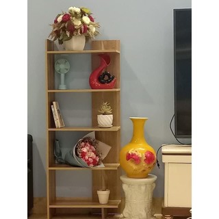 Kệ sách gỗ 5 tầng kệ góc tường đa năng gỗ MDF trang trí phòng khách ngủ, Đồ gỗ NHẬT ANH gia đinh