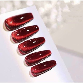  Sơn gel mắt mèo kim cương đỏ  mắt mèo đỏ 9D siêu xinh 