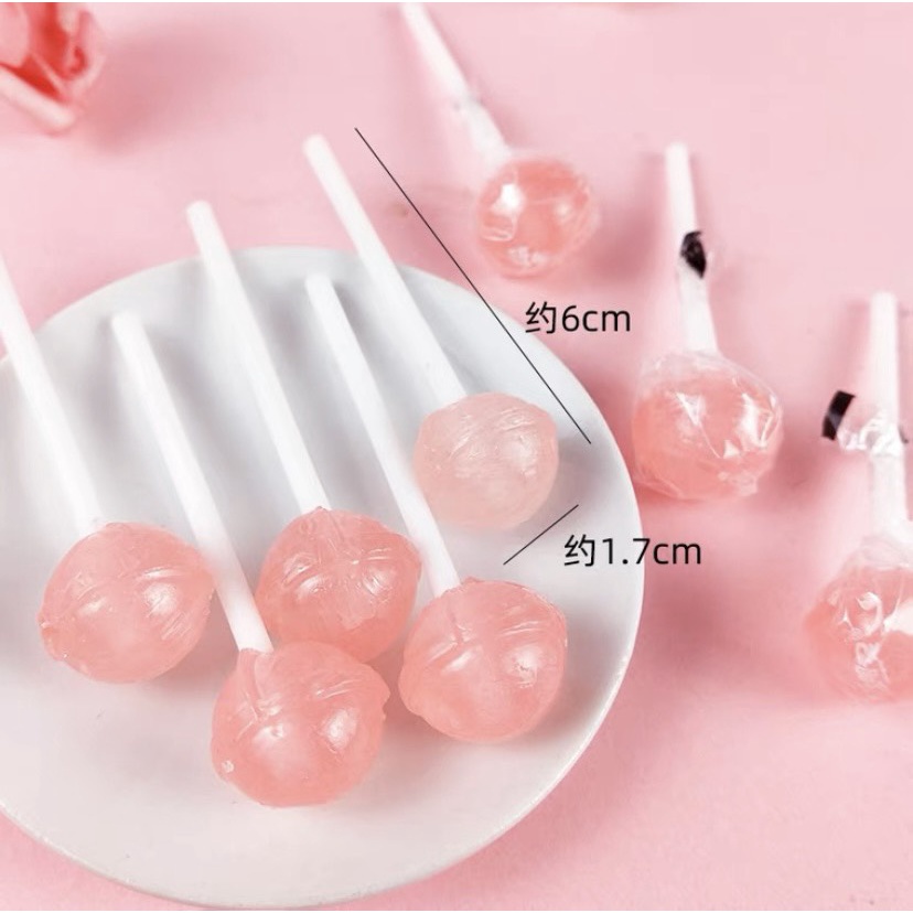 Combo 5 cây Kẹo mút mini hương trái cây mix vị