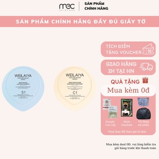 Bộ Dầu Gội Xả Phục Hồi Đa Tầng Nấm Weilaiya White Truffle Lightness 2x14g Mini Hàng Công Ty - Mecskincare