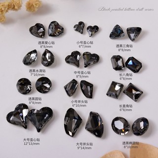 [THANH LÝ]Set 2 viên đá pha lê K9, đá khối pha lê màu đen