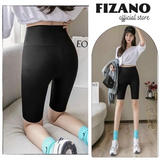 Quần legging ngố nữ quần đùi cạp cao gen bụng co dãn nâng mông full box Fizano