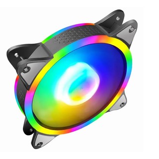 Quạt Fan COOLMOON S3 RGB LED TÂM - Tặng Kèm 4 Ốc (Không cần Hub)
