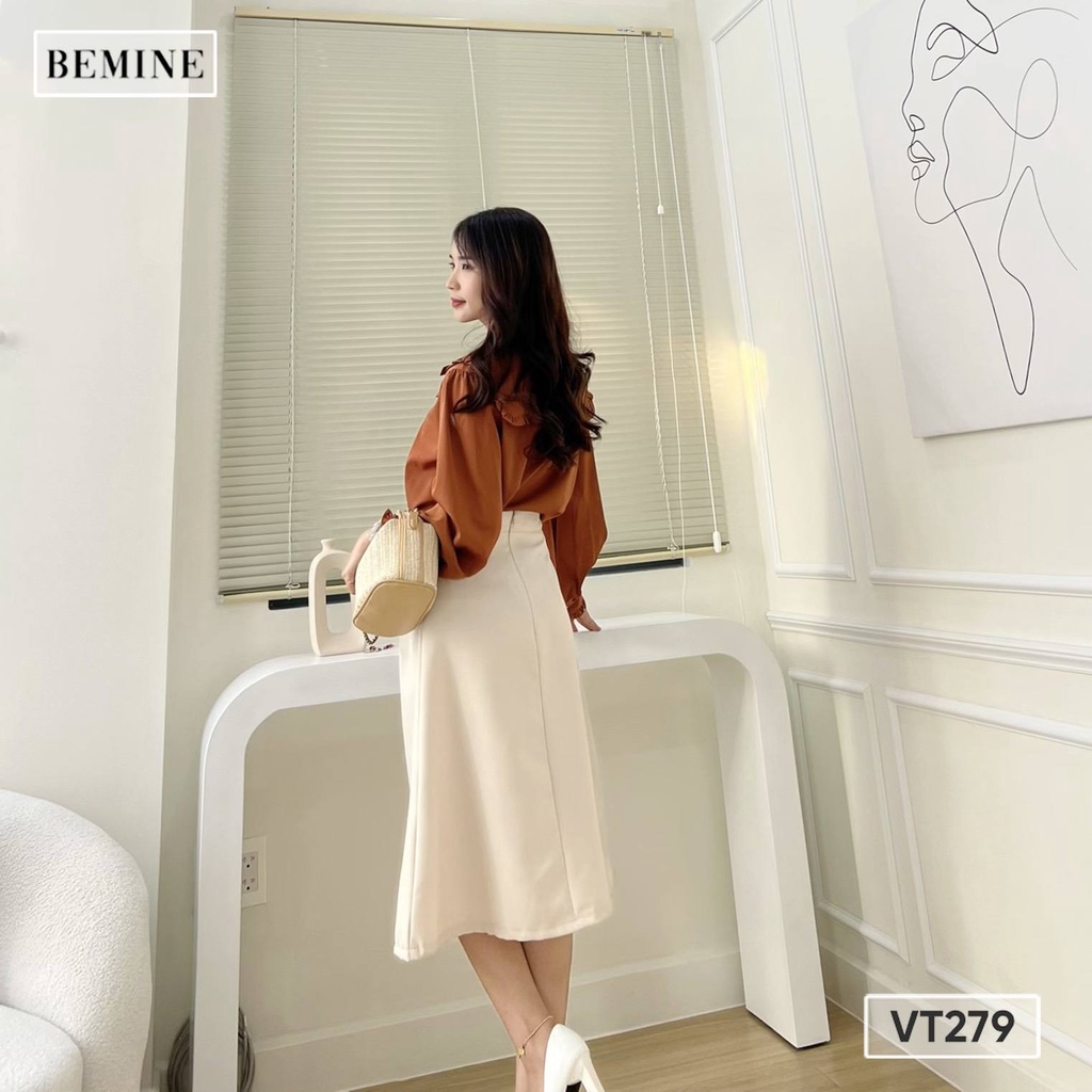 Chân váy xếp li hông BEMINE VT279