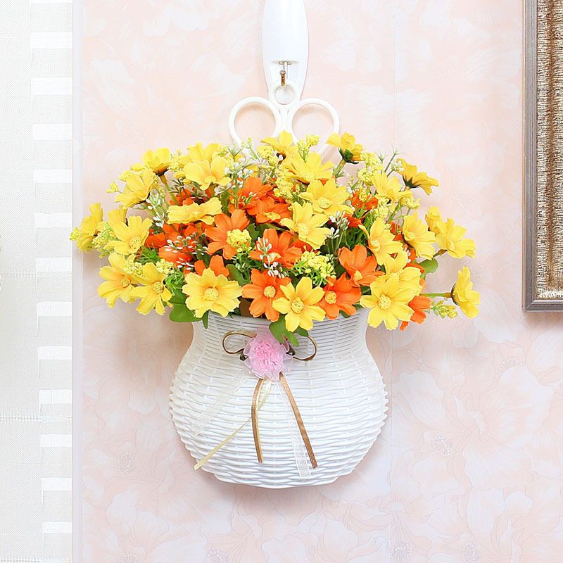 Giỏ hoa treo tường nhiều màu siêu xinh