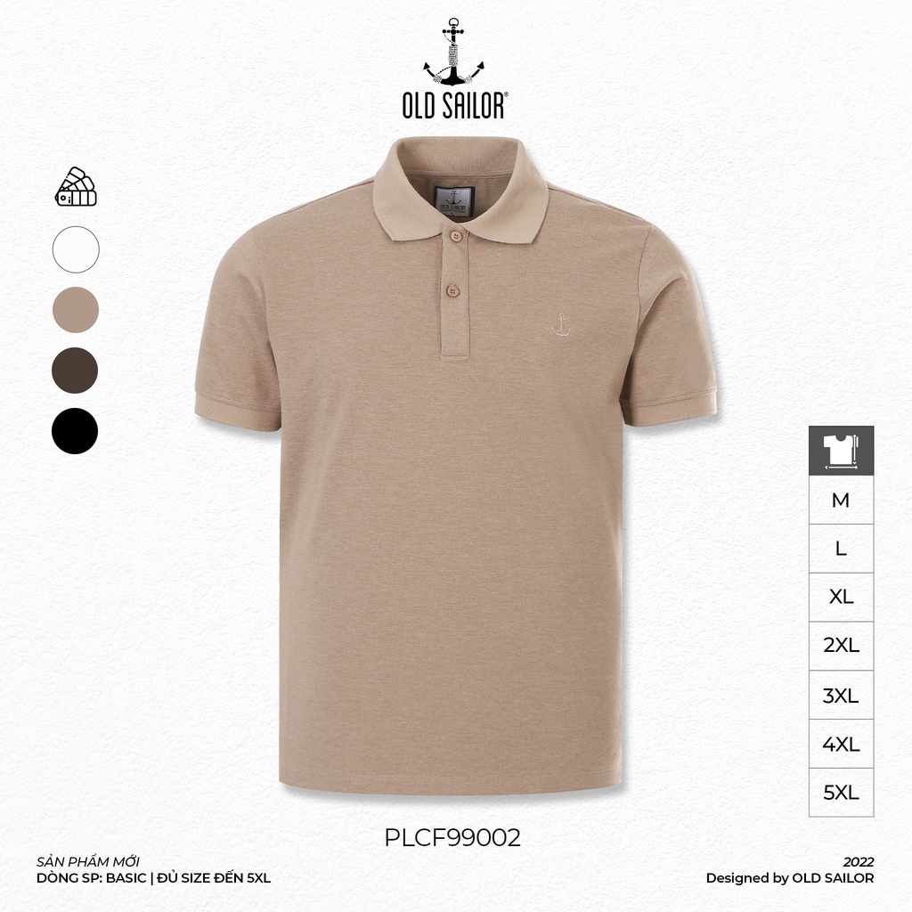 Áo Thun Polo Nam OLD SAILOR Thiết Kế Basic Chất Vải Cotton Dày Dặn Bigsize