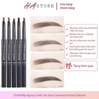 Chì Kẻ Mày Ngang 2 Đầu The Saem Saemmul Artlook Eyebrow