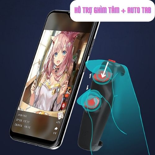 Nút bắn Pubg Mobile Auto ghìm tâm tab | Phụ kiện chơi game mobile
