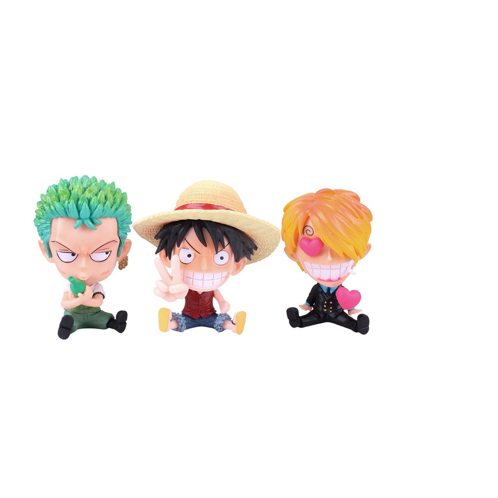 Mô hình One Piece - mô hình One Piece chibi Luffy Zoro Sanji