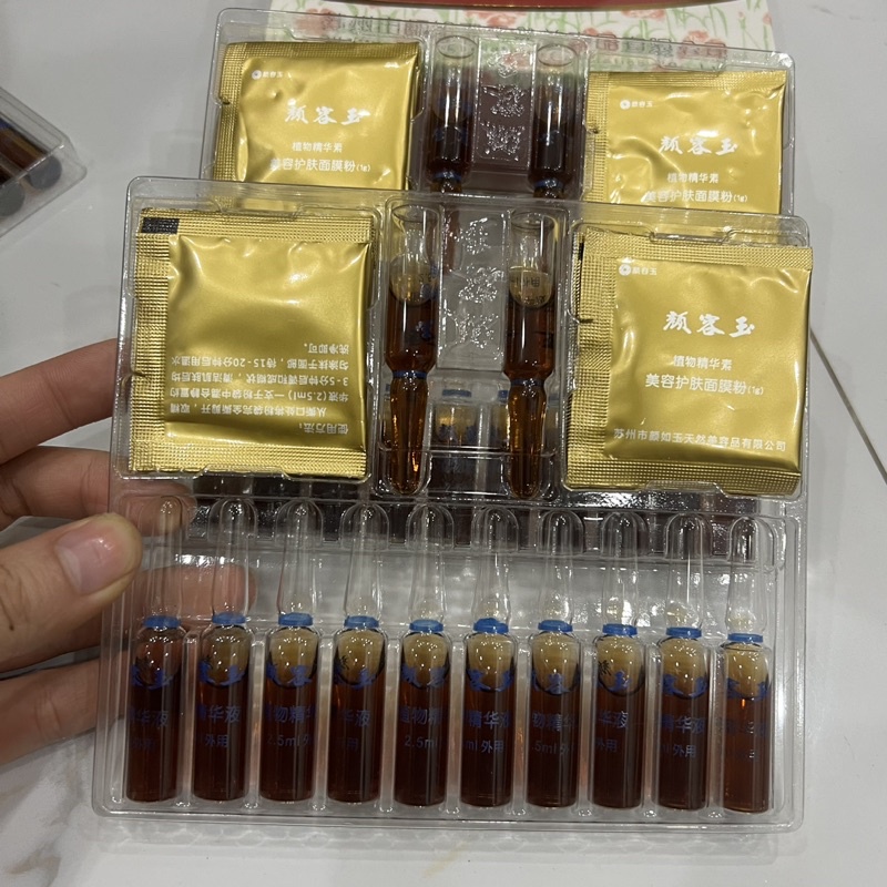 Mặt nạ thuốc bắc 36 ống giúp mờ thâm nám, tàn nhang, ngừa mụn, dưỡng trắng da