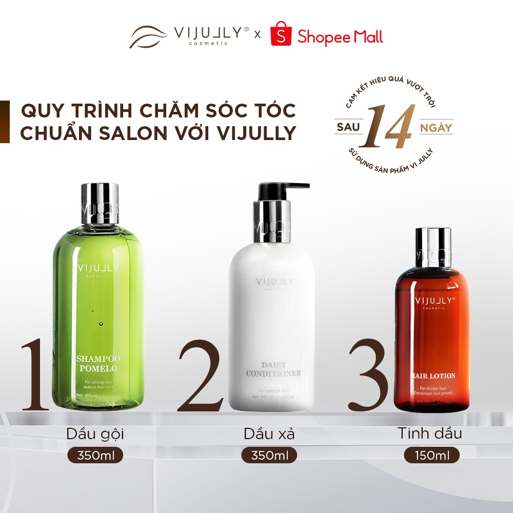 Combo 3 Chai Tinh Dầu Bưởi VIJULLY Kích Thích Mọc Tóc 150ml/Chai