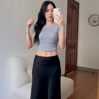 Peekaboo- Áo basic tee croptop